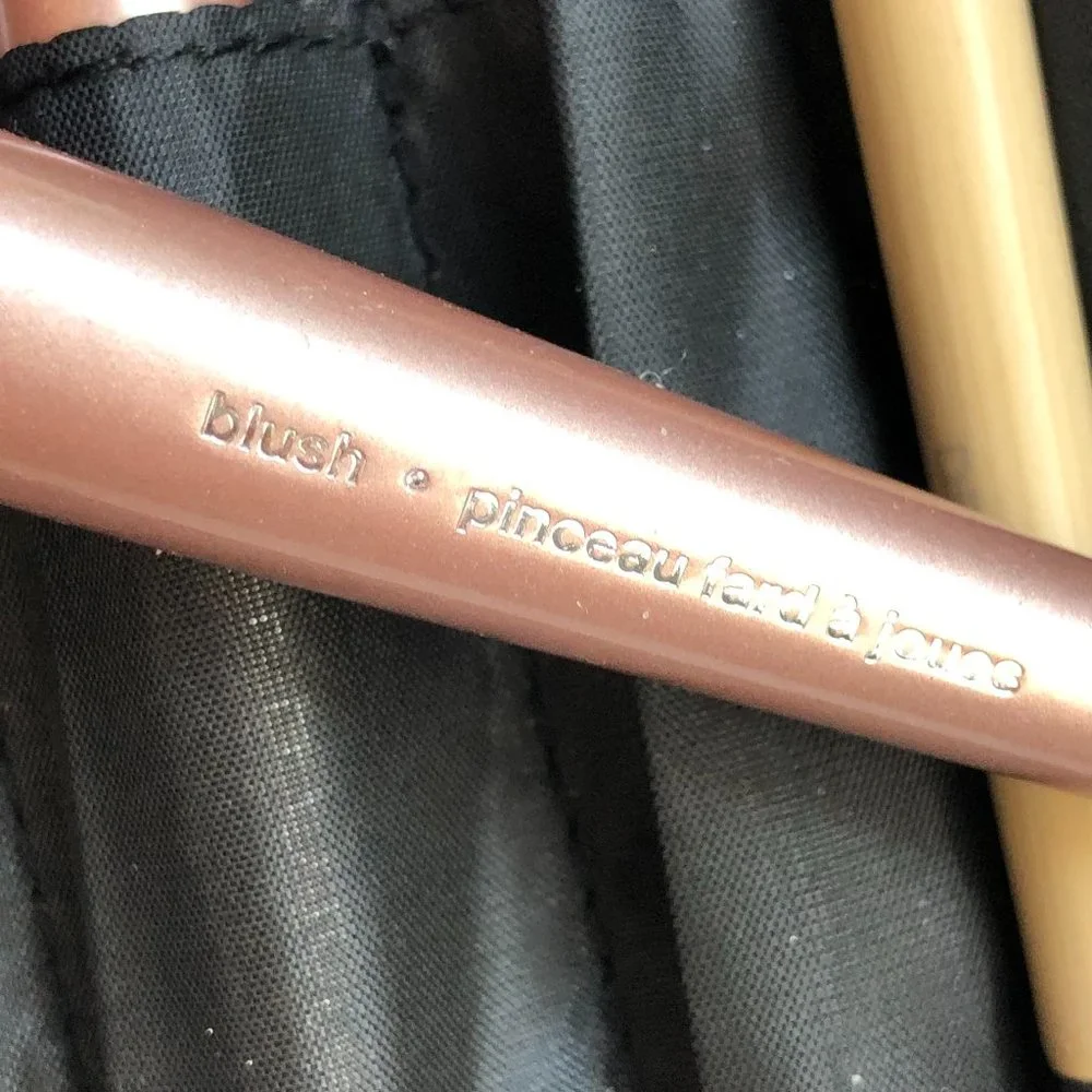 Sephora Brush Set in Case - Bronzer Blush & Highlighting & Ecco Tools Duo Brush